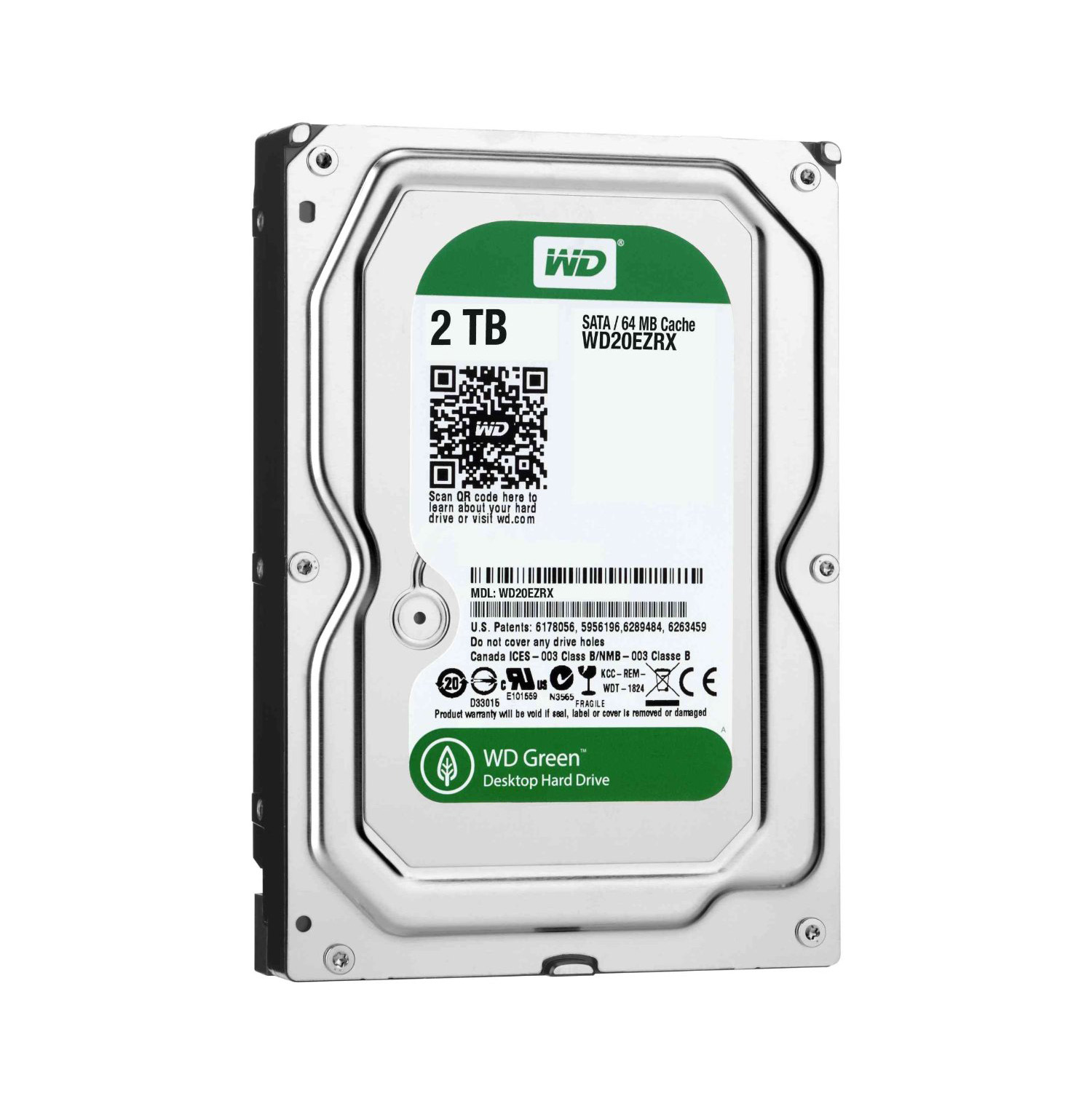 wd green 2 tb desktop hard drive 3.5 inch, sata iii, 64 mb cache