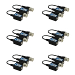 1 Channel passive Video balun 2000ft, Contains 6 Pairs (12 Pcs)