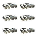 1 Channel passive Video balun 2000ft. Contains 6 Pairs (12 Pcs)