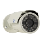 Bullet camera 1/4 HD Sensor 700TVL 3.6mm lens 24 LEDs 33-49ft IR IP66