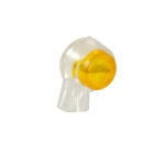 plastic uy connector to free end cable junction.